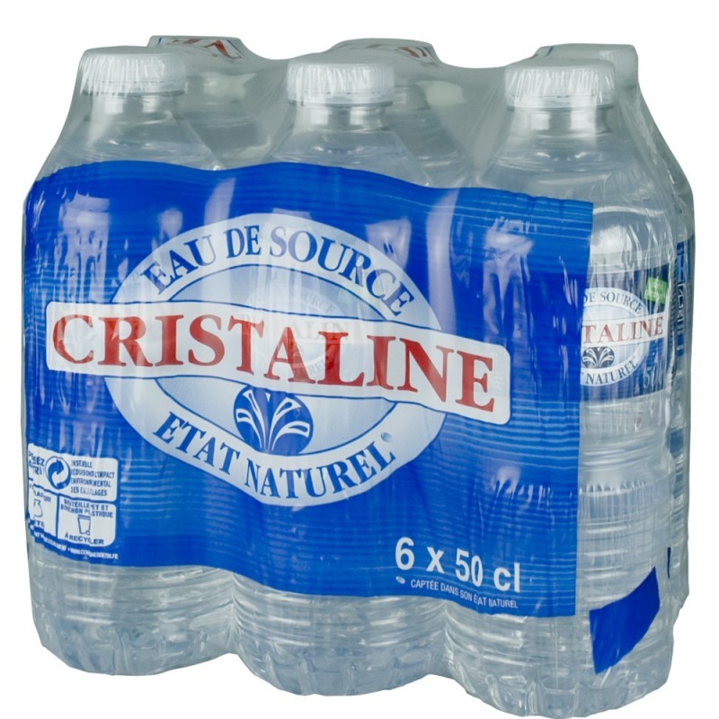 Pack de 6 Bouteilles d'eau 1.5 L - CRISTALINE